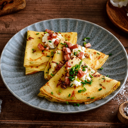 Slané palacinky s bryndzou