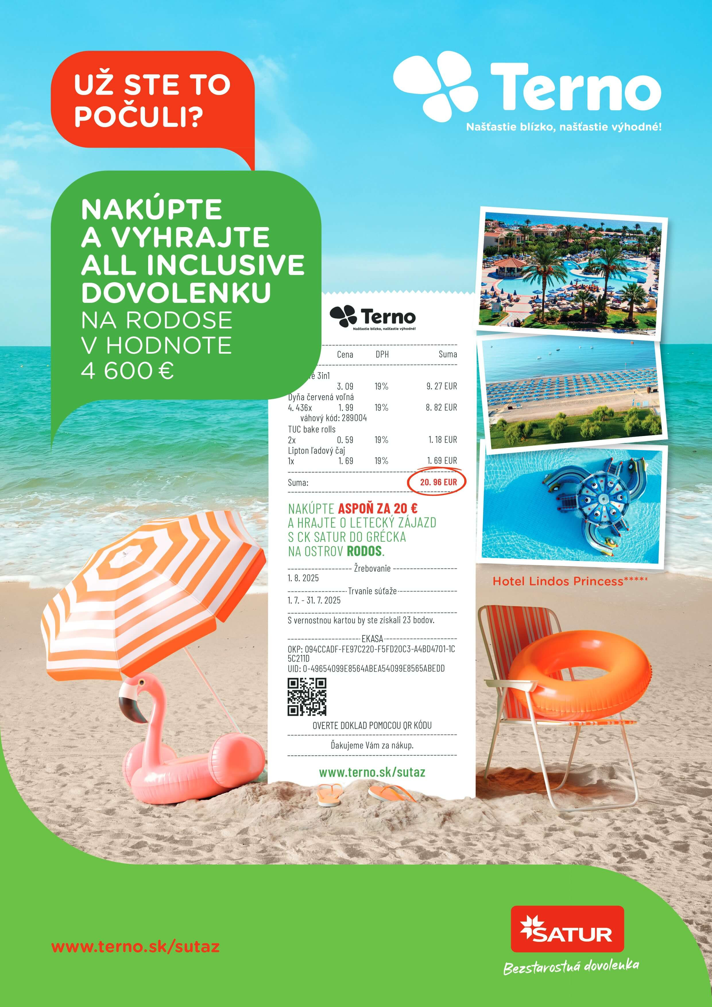 Nakúpte a vyhrajte zájazd na Rodos v hodnote 4600 €